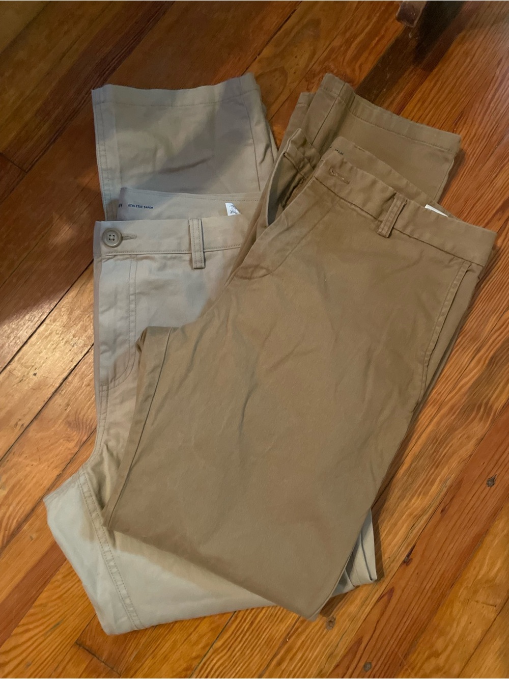 Old Navy Men's Chinos in Tan and Light Khaki both for 15